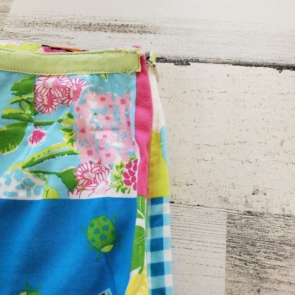 Bamboo Traders Capris Cropped Pants Flamingos Turtles Size 6 - Picture 6 of 7